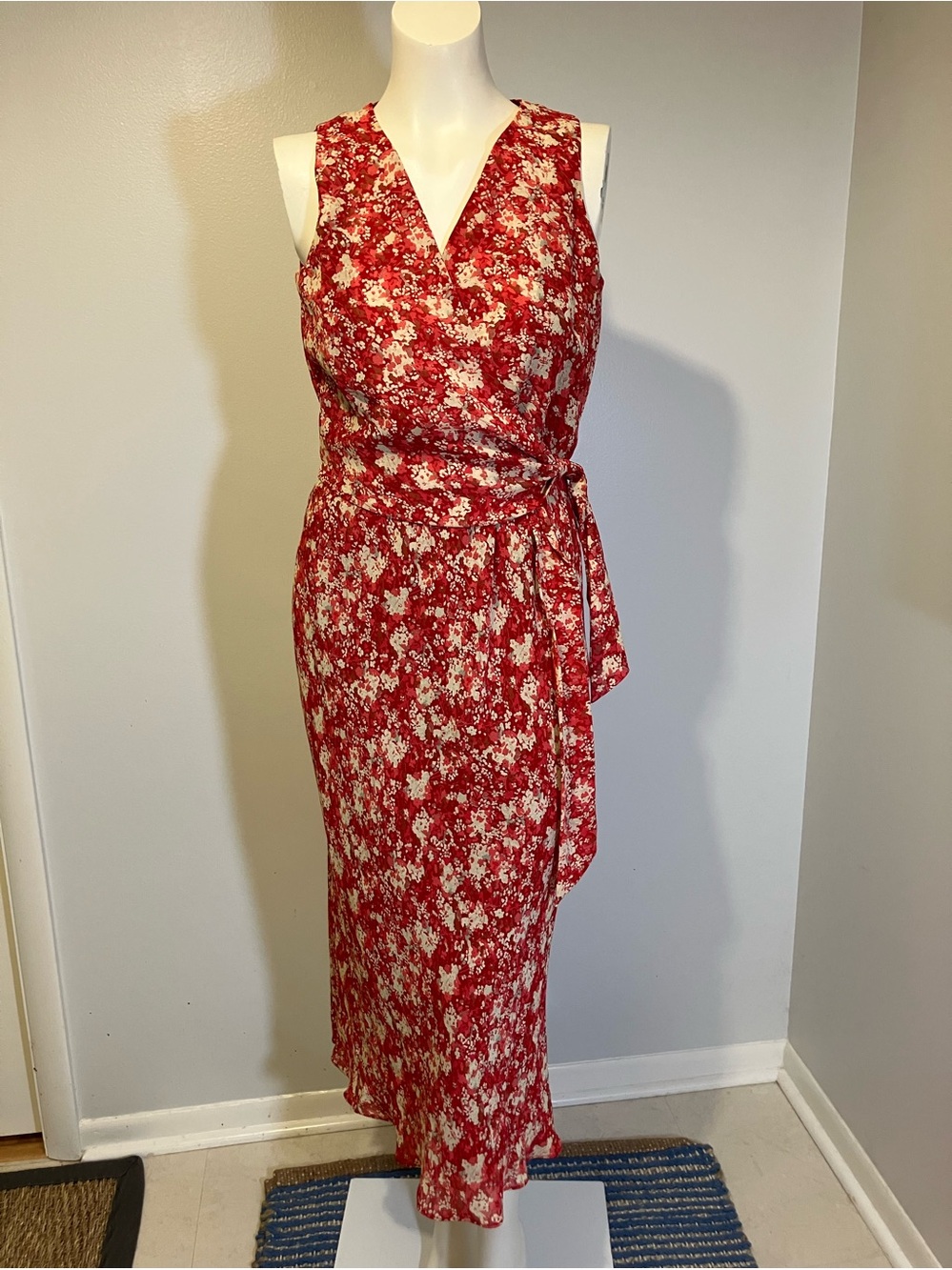 VTG JONES NEW YORK  1990s  Wrap Maxi Dress Size 8